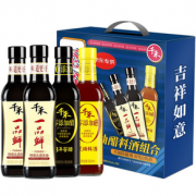 千禾 酱油醋料酒 一品鲜500ml*2+烹调料酒500ml*1+窖醋3年500ml*1 组合装