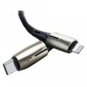 BASEUS 倍思 苹果数据线 PD快充18W充电器线usb-c转Lightning 锌合金 1.3M 黑