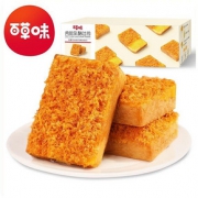 爆款返场！百草味肉松乳酪面包520g