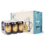 PLUS会员：青岛麦古德 精酿白啤酒小麦啤酒 330ml＊12瓶礼盒＋送专用白啤杯一个