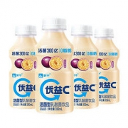 PLUS会员：MENGNIU 蒙牛 优益C 活菌型乳酸菌饮品 百香果味 330ml*4瓶