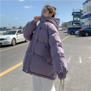 韩雯莎 羽绒棉服女 宽松加厚