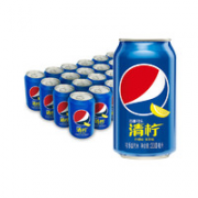 pepsi 百事 清柠味碳酸汽水饮料   330ml*24罐