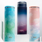 聚划算百亿补贴：物生物 女士316不锈钢保温杯 400ml