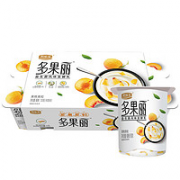 有券的上！JUNLEBAO 君乐宝 多果丽 黄桃果粒酸奶 90g *8杯装