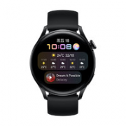 HUAWEI 华为 WATCH 3 智能手表 活力款 46mm 黑色氟橡胶表带