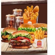 聚划算百亿补贴：BURGER KING 汉堡王 大份量超满足4-5人餐 单次兑换券