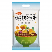 云辛 东北珍珠大米5kg 圆粒米真空装