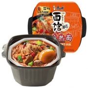 plus会员：康师傅 速达面馆 招牌香辣牛肉 自热面 252g*8件