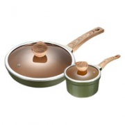 闪闪优品 锅具套装 煎锅26cm+奶锅18cm
