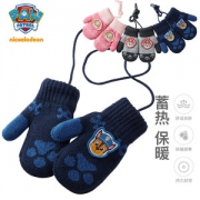 Paw Patrol 汪汪队立大功 男童挂绳加绒手套
