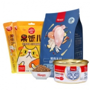 Wanpy 顽皮 猫零食组合试吃装 12g*5猫条+50g猫零食+85g罐头