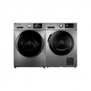 双11预售：Midea 美的 热泵式洗烘套装 MG100A5-Y46B+MH90-H03Y（10滚筒+9烘干）