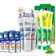 黑人（DARLIE）白·酵素双重薄荷牙膏套装  10支共760g