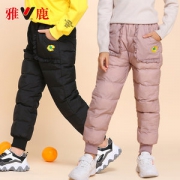 雅鹿 儿童羽绒裤 90%白鸭绒