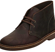 Clarks 其乐 Bushacre 2男士复古圆头系带马丁皮革短靴