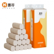 京东极速版:惠寻 竹浆本色实芯卷纸4层 10卷*2提