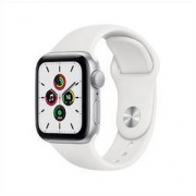 Apple 苹果 Watch SE 智能手表 40mm GPS款 银色铝金属表壳 白色运动型表带（血氧、GPS、扬声器）