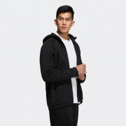 双11预售：adidas 阿迪达斯 男装加绒运动连帽夹克外套 H40864
