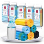 sodolike 尚岛宜家 抽绳手提式垃圾袋 90只装 中号 45*50cm*5卷