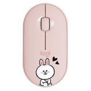 logitech 罗技 Pebble LINE FRIENDS 2.4G蓝牙 双模无线鼠标 1000DPI 可妮兔