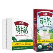 88VIP！Lacheer 兰雀 高钙全脂纯牛奶 200ml*24盒