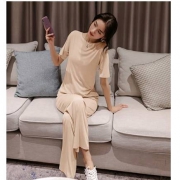 浪莎 睡衣居服短袖长套装