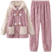 雪俐 珊瑚绒 家居服套装 80203083022