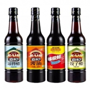 民谣嘉和 酿造凉拌醋+饺子醋+酱油+味极鲜520ml*4瓶