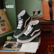 双11预售：Vans 范斯 墨绿色复古高帮鞋
