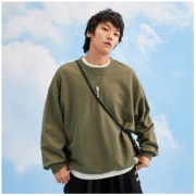 Semir 森马 男士圆领加绒卫衣 19D420161202
