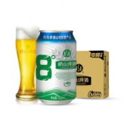 青岛崂山啤酒 清爽  8度 黄啤 330ml*24听 整箱*2件