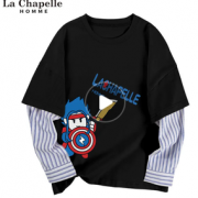La Chapelle 拉夏贝尔 男童假两件长袖