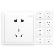 ABB AO205 远致系列 10A五孔插座 10只装