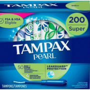 Tampax Pearl 卫生棉条 带塑料导管 200支（50条*4）