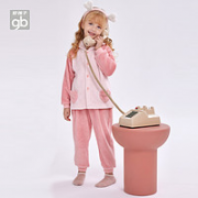 gb 好孩子 女童服珊瑚绒家居套装