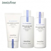 悦诗风吟 Innisfree 蓝莓平衡保湿套装 洁面膏+调理水+调理乳