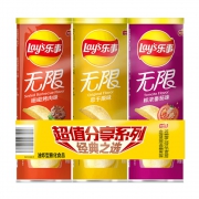 聚划算百亿补贴：Lay’s/乐事无限罐装薯片三连罐104g*3罐