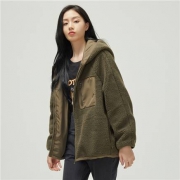 双11预告、1日0点：ME&CITY 534844女士仿羊羔毛连帽外套