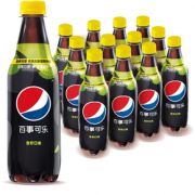限江西！pepsi 百事 碳酸饮料 青柠味 汽水 中胶瓶 500ml*12瓶
