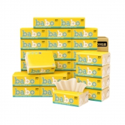 88VIP：BABO 斑布 原色竹纤维抽纸 3层90抽30包（122mm*190mm）*3件