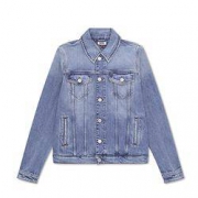 双11预售：TOMMY HILFIGER 汤米·希尔费格 女装棉质印花翻领牛仔外套 DW0DW07325