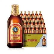 TSINGTAO 青岛啤酒 小棕金 11度 296ml*24瓶+维达手帕纸18包