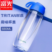 FUGUANG 富光 tritan塑料水杯 680ml 深海蓝