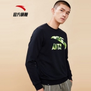 安踏 秋季加绒保暖 休闲运动卫衣