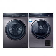 双11预售、PLUS会员：Haier 海尔 EG100MATE3S+EHG100MATE3S 负离子热泵洗烘干套装