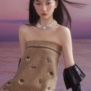 VERO MODA 联名系列 32131J003 泰迪熊撞色短裙