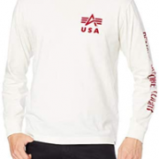 L码！Alpha Industries 阿尔法 男士纯棉长袖T恤 TC1430 到手￥109.01