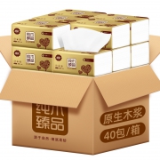 漫花 木浆抽纸 40包 整箱
