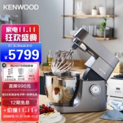 KENWOOD 凯伍德 Chef Titanium钛金系列 KVL8300 厨师机 银灰色